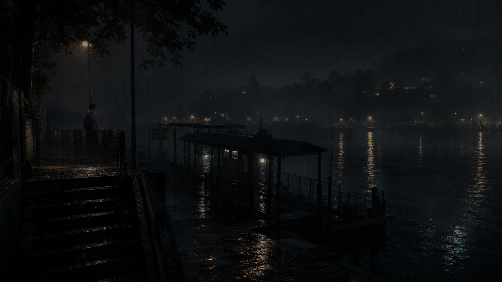 第一卷现代篇旧渡口雨夜章节插画
